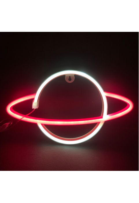 CELESTIAL BODY, 108 NEON LED СВЕТЛИНИ С БАТЕРИЯ (3xAA)/USB, ЧЕРВЕНО И ХЛАДНО БЯЛО, IP20, 17.5x2x30cm