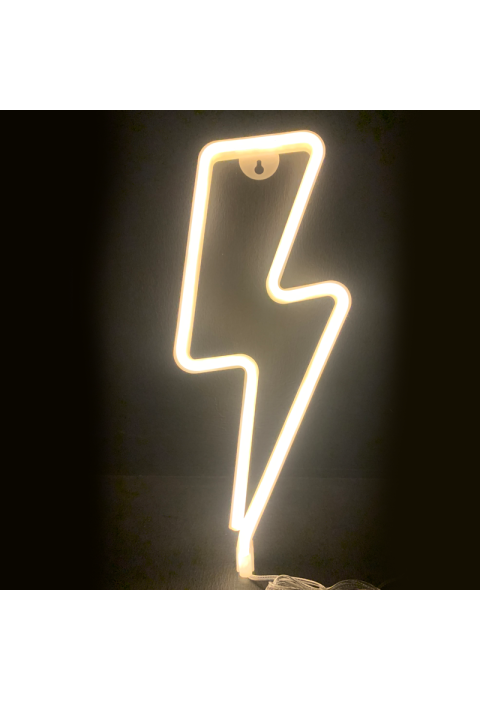 ФЛАШ, 98 NEON LED СВЕТЛИНИ С БАТЕРИЯ (3xAA)/USB, WW, IP20, 34x2x13cm
