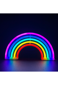 ДЪГА,80 NEON LED LIGHTS WITH BATTERY (3xAA)/USB, RGB, IP20, 18x2x30cm