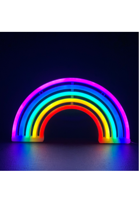 ДЪГА,80 NEON LED LIGHTS WITH BATTERY (3xAA)/USB, RGB, IP20, 18x2x30cm