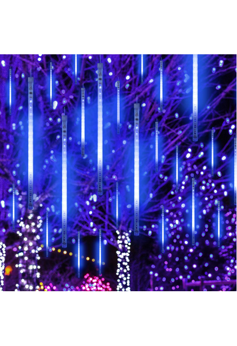 "КОКИЧЕ" 240 CW LED СВЕТЛИНИ, 30LX8DROPS LENGHT50CM, BAT(3ΧΑΑ), 6/18 ТАЙМЕР IP44, 2.8m+40cm TRAN/RENT КАБЕЛ
