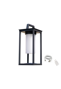 ^LED SMD TABLE BATTERY LUMINAIRE 3W 150LM 180° 3.000K DARK GREY CRI80 IP54