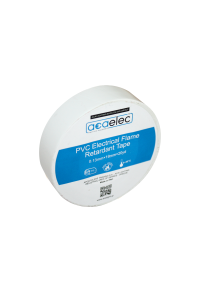 ^ ELECTRICAL PVC TAPE ACAELEC WHITE 0.13mmx19mmx20yds
