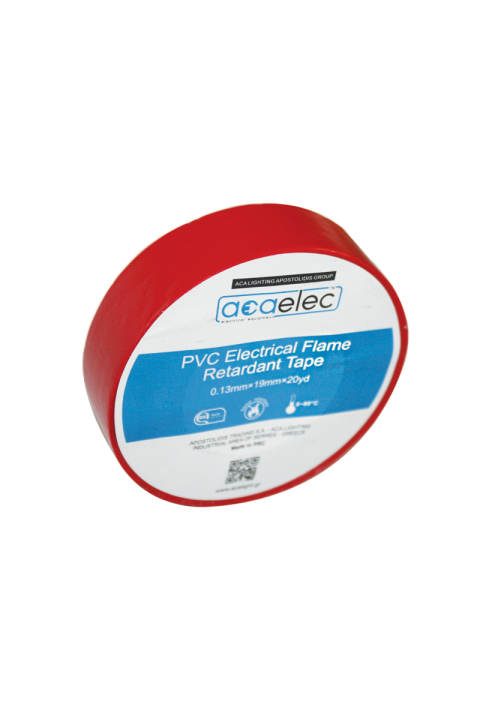 ^ ELECTRICAL PVC TAPE ACAELEC RED 0.13mmx19mmx20yds