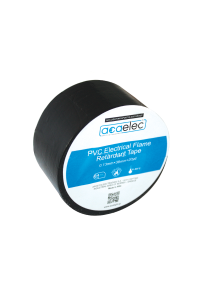 ^ ELECTRICAL PVC TAPE ACAELEC BLACK 0.13mmx38mmx20yds
