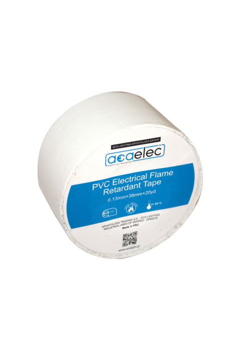 ELECTRICAL PVC TAPE ACAELEC WHITE 0.13mmx38mmx20yds