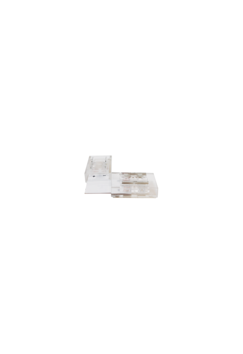 ^90° TRANSPARENT CONNECTOR FOR LED COB STRIP IP20 10MM