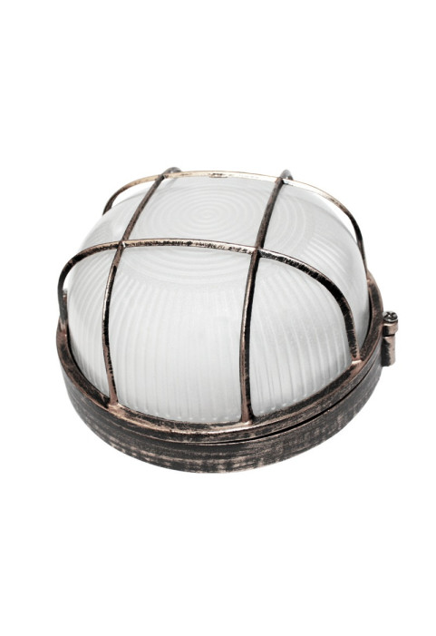 WALL LUMINAIRE Ε27 Φ190 RUST WITH GRID