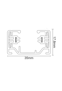 TRACK 2 CABLE 3 METER BLACK
