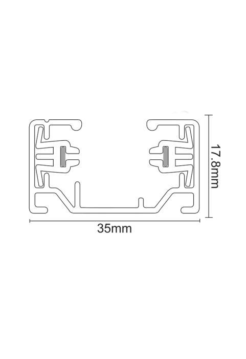 TRACK 2 WIRES 1M GREY