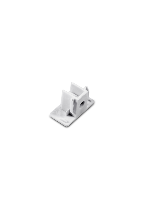WHITE END CAP FOR TWO WIRES TRACK