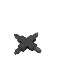 CONNECTOR CROSS FOR TRACK 2 WIRES GREY