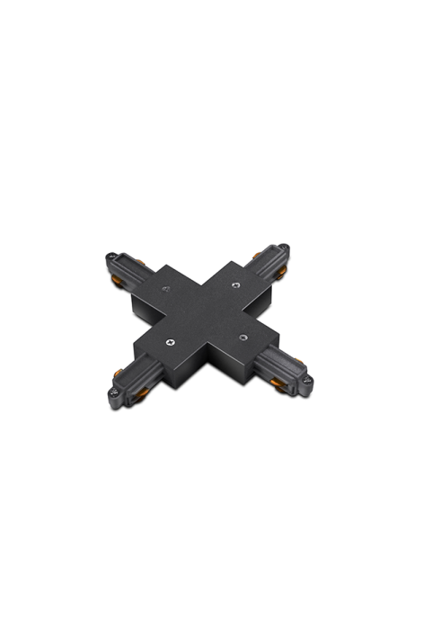 CONNECTOR CROSS FOR TRACK 2 WIRES GREY