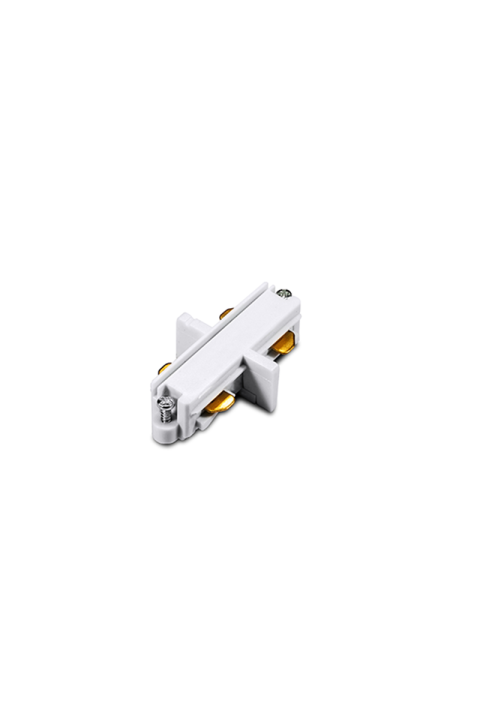 WHITE STRAIGHT CONNECTOR WITH 2 WIRES