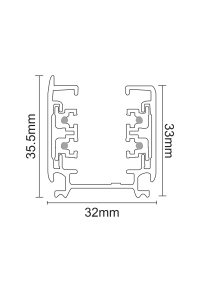 TRACK 4 CABLE 2 METER BLACK