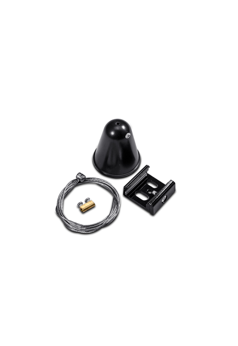 BLACK PENDANT KIT FOR 4 WIRES TRACK