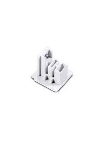 WHITE END CAP FOR 4 WIRES TRACK