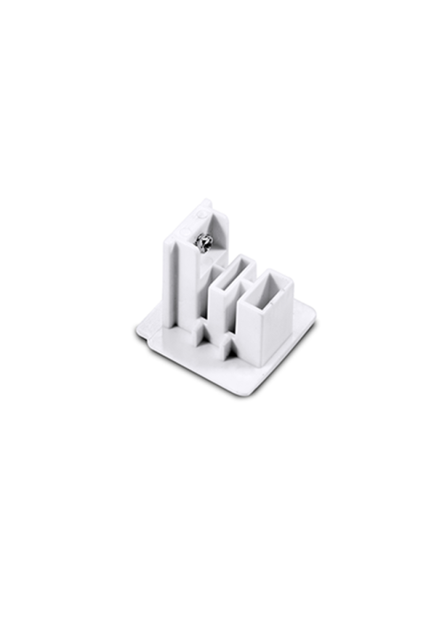 WHITE END CAP FOR 4 WIRES TRACK