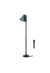 GU10 POST LUMINAIRE 230V AC DARK GREY IP65 MAX.20W WITH SPIKE AND BASE