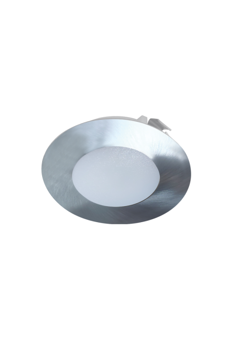 RECESSED NICKEL MATT ROUND LED SPOT 2W 3000K 155Lm 230V AC 100° Ra80