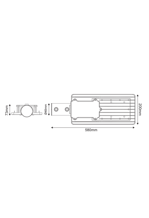 УЛИЧНО ОСВЕТЛЕНИЕ 150W 15000LM 4000K 120X50˚ CLASS I 230V AC IP66