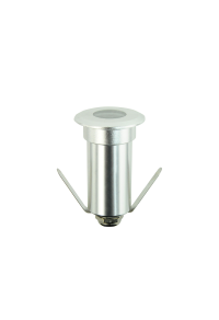^LED ROUND INGROUND SPOT LUMINAIRE 1W 85LM 3000K 30° 230V AC IP65 RA80 30.000hrs