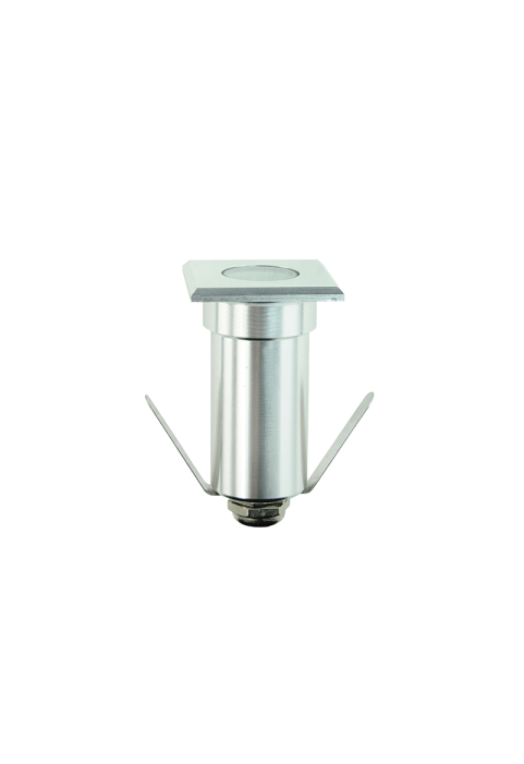 ^LED SQUARE INGROUND SPOT LUMINAIRE 1W 90LM 4000K 30° 230V AC IP65 RA80 30.000hrs