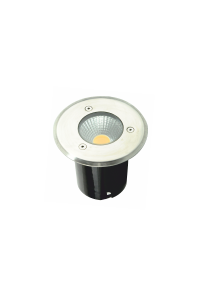 ^LED ROUND COB INGROUND SPOT LUMINAIRE 7W 450LM 3000K 45° 230V AC IP67 Ra80 30000hrs
