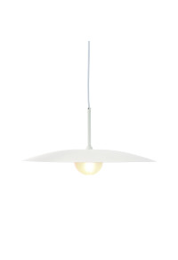 ПЕНДЕЛ AFINAR WHITE / PENDANT LAMP 1xG9 AFINAR WHITE METAL + SANDBLASTED GLASS Φ40Χ120CM