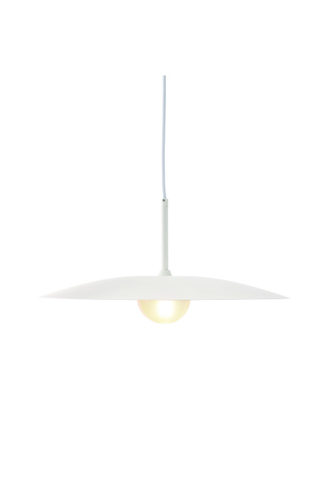 ПЕНДЕЛ AFINAR WHITE / PENDANT LAMP 1xG9 AFINAR WHITE METAL + SANDBLASTED GLASS Φ40Χ120CM