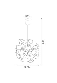ПЕНДЕЛ 4ΧΕ14 ДЕТСКИ КОСМОС Φ35ΧΗ80CM SPACE