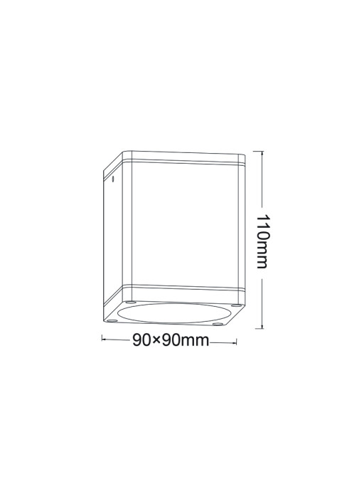 ФАСАДНА ЛУНА 230V AC GOLDEN BLACK IP65 GU10 MAX.35W