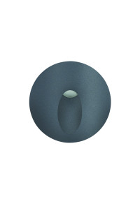 LED HP WALL RECESSED LUMINAIRE 3W 58LM ° 230V AC 4.000K DARK GREY CRI80 IP65  30.000HRS (INSTALLATION BOX INCLUDED)