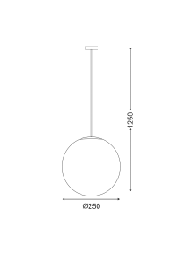 HANG LIGHT PMM Φ250 PMM CLEAR