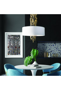 ПОЛИЛЕЙ ACA LIGHTING / LAMP 5XE14 CASCADA GOLD METAL + WHITE FABRIC D60XH100CM