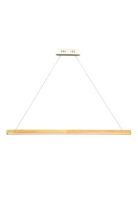 ПЕНДЕЛ  LED 13W 3000K 1300LM CANELА  ДЪРВО+БЯЛ МЕТАЛ 83,5X8XH100CM