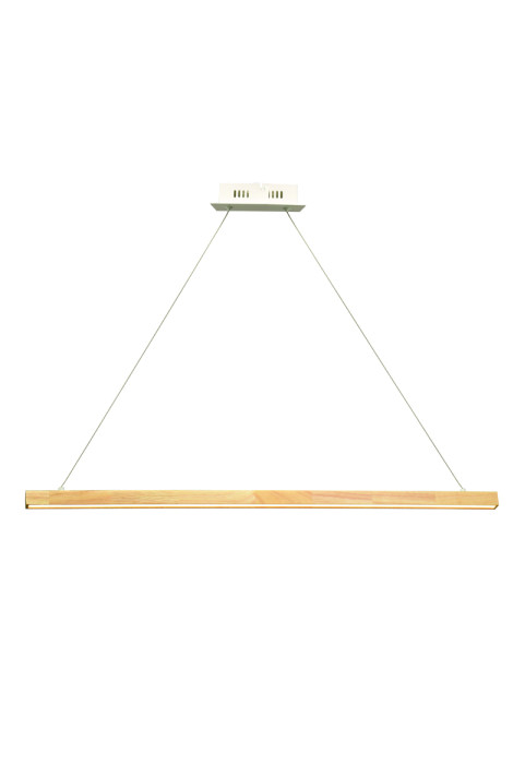 ПЕНДЕЛ  LED 13W 3000K 1300LM CANELА  ДЪРВО+БЯЛ МЕТАЛ 83,5X8XH100CM
