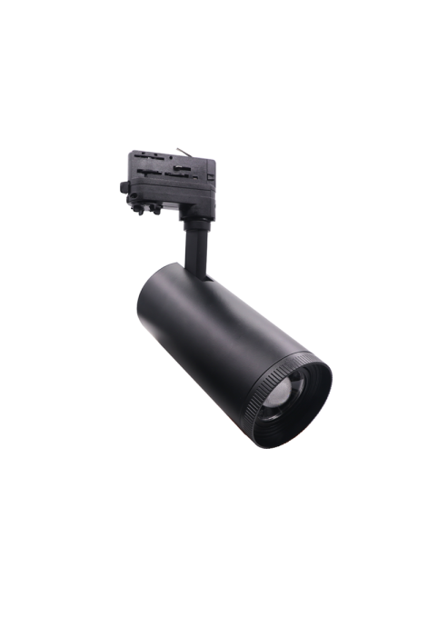 BLACK LED COB TRACK LUMINAIRE AIMY 10W 4000K 3-PH 15-55° 1260LM 230V Ra80