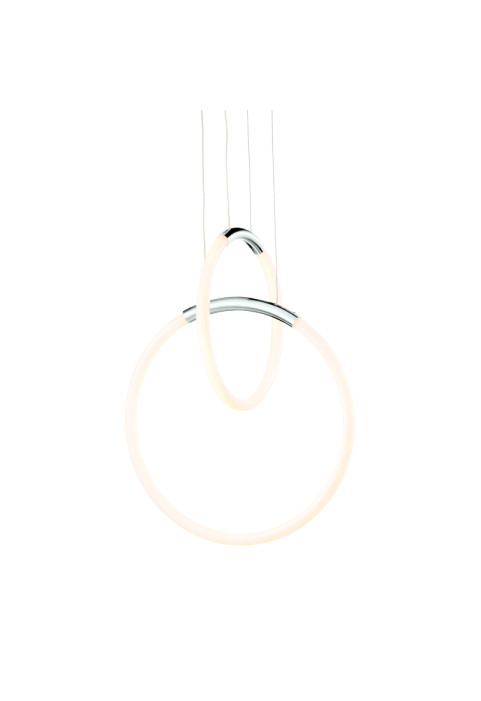 ПЕНДЕЛ LED 24W 3000K 1680LM VENUS ХРОМ МЕТАЛ IP20 40X30XH164CM
