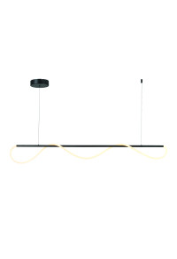 ПЕНДЕЛ LED 60W 3000K 3300LM KYMA ЧЕРЕН МЕТАЛ IP20 190Χ6XΗ215CM 