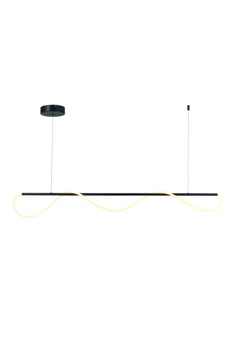 ПЕНДЕЛ LED 60W 3000K 3300LM KYMA ЧЕРЕН МЕТАЛ IP20 190Χ6XΗ215CM 