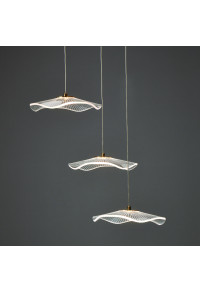 ПОЛИЛЕЙ LED 15W 3000K 1050LM NINFEA  МЕСИНГ МЕТАЛ IP20 D43XH210CM