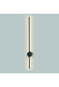 Аплик "Линеен" / LED 15W 3000K 970LM AVENUE BLACK METAL IP20 7,5X8X80CM