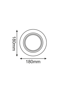 SPOT AR111 XMC SINGLE WHITE ROUND Φ180