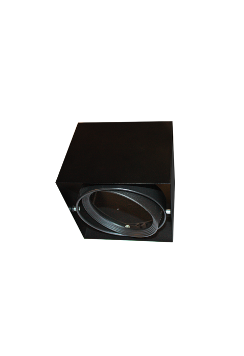 SPOT CEILING AR111 SINGLE BLACK 150x150x120