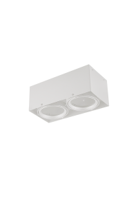 SPOT CEILING AR111 DOUBLE WHITE 150x300x120