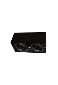 SPOT CEILING AR111 DOUBLE BLACK 150x300x120