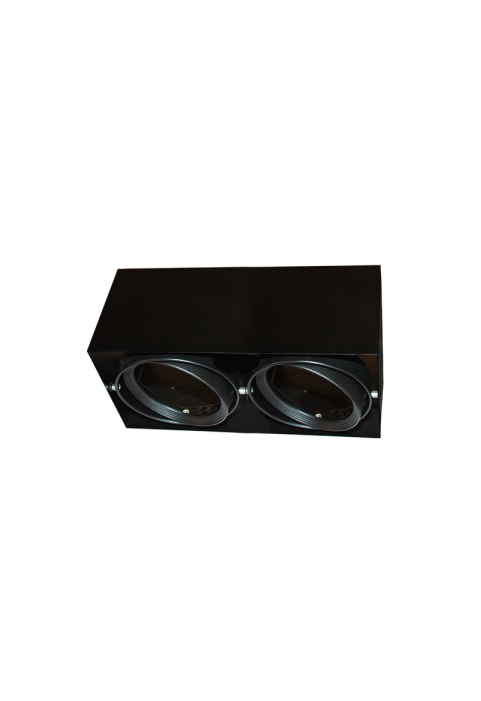 SPOT CEILING AR111 DOUBLE BLACK 150x300x120