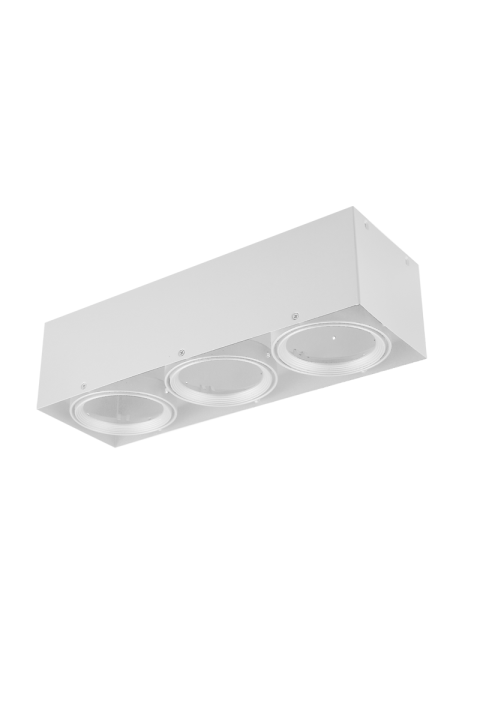 SPOT CEILING AR111 TRIPLE WHITE 150x450x120
