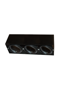 SPOT CEILING AR111 TRIPLE BLACK 150x450x120